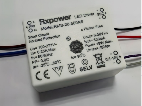 mini 15W 16W 18W 19W Flicker-free 0-10V Dimming LED Driver Power Supply
